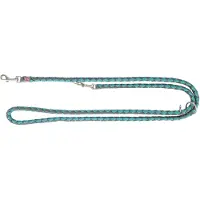 Trixie *Cavo adjustable lead, S–M: 2.00 m/ø 12 mm, aqua/graphite
