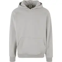 Urban Classics lässiger Herren Hoodie Stretch Rippbündchen Kapuze mit Baumwolle Grau