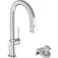 Hansgrohe Aqittura M91 FilterSystem 210, Ausziehauslauf, 1jet, Chrom
