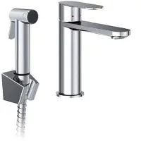Ravak chrome ii - wastafelkraan met bidet douche, chroom