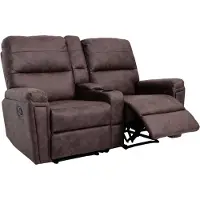 Mendler 2er Kinosessel HWC-K17, Relaxsessel Fernsehsessel Sofa, Nosagfederung Getränkehalter Fach Stoff/Textil braun
