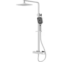Steinberg Serie 342 Brauseset, Komplettset inklusive Thermostat, Regenbrause und Handbrause, 3422721