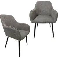 HTI Stuhl Albany Waffle Hellbraun 2er-Set