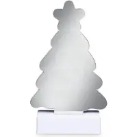 Idena LED Infinity Mirror Weihnachtsbaum 27x8x40cm mit Netzteil