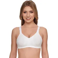 Susa Soft-BH "Topsy Plus", Damen, Gr. 80, Cup C, weiß, Obermaterial: 40% Baumwolle, 30% Elasthan, 30% Polyamid, BHs Soft-BH, vorgeformte Cups, Jacquard-Muster, elastisch, bequem