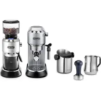 De'Longhi Dedica Style Barista Bundle ECKG6821.M Espressokocher Silber