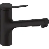 Hansgrohe Einhebel-Küchenmischer Zesis M33 ComfortZone 150 2 jets sBox mattschwarz