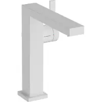 Hansgrohe Tecturis E Fine Einhebel-Waschtischmischer 150, Ausladung 157mm, ohne Ablaufgarnitur, CoolStart, EcoSmart+, 73041700, Farbe: Weiß Matt