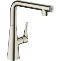 Hansgrohe Metris Select, Waschbecken, Edelstahl
