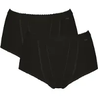Sloggi Shapingslip "Control" 2er Pack, doppellagige Bauchpartie, formend, Baumwollmix, elastisch