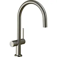 Hansgrohe Talis M54 Einhebel-Küchenmischer 220, Geräteabsperrventil, 1-jet, 72805800, Farbe: Edelstahl-finish