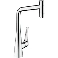 Hansgrohe Metris Select M71 Einhebel-Küchenmischer 320, Ausziehbrause, 2jet, Chrom