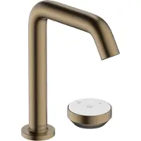 Hansgrohe Tecturis S 2-Loch Waschtischmischer 150 CoolStart EcoSmart+ mit Ablaufgarnitur, Brushed Bronze