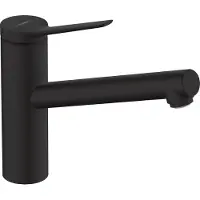 Hansgrohe Zesis M33 Einhebel-Küchenmischer 150, Niederdruck/offene Warmwasserbereiter, 1jet, Mattschwarz