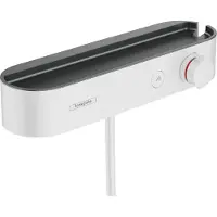 Hansgrohe Brausethermostat SHOWERTABLET SELECT 400 Aufputz, DN 15 mattweiß mattweiß