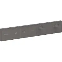 Hansgrohe Fertigmontageset RAINSELECT f UP-Thermostat 3 Verbr bru black chrome brushed black chrome