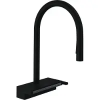 Hansgrohe Aquno Select M81 Armatur Wasserhahn Einhebel-Küchenmischer 170, Ausziehbrause, 3jet Mattschwarz - inkl.