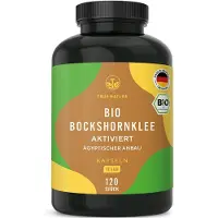True Nature Aktivierte Bio Bockshornklee Kapseln (Probiergröße) - Vegan & Made in Germany 120 St