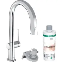 Hansgrohe Aqittura M91 FilterSystem 210, Ausziehauslauf, 1jet, sBox, Starter Set, Chrom