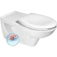 Sapho HANDICAP verlängertes Hänge-WC, Rimless, 37,5x73cm, Weiß