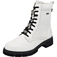 Remonte Schnür-,Zug-u.Schnallenstiefel in weiss/weiss kombi, Gr. 42
