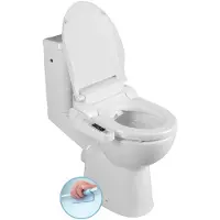 Sapho HANDICAP WC Kombi- Hochsitz mit elektronischem Bidet BLOOMING EKO PLUS, Rimless, Abgang waagerecht, Weiß
