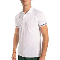 Osaka Herren Polo-Shirt Polo Jersey aus 100% Polyester mit Feuchtigkeitsableitung Weiß