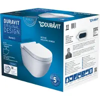 Duravit Wand-WC-Set Starck 3 360x540mm wei splrandlos, mit WC-Sitz