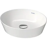 Duravit DU Aufsatzbecken Cape Cod 400mm Weiß o.Überlauf, o.Hahnlochbank