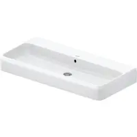 Duravit Collection One Waschtisch, 1000x470mm, mit Überlauf, Unterseite glasiert (für verbesserte Hygiene), 2382100060, Farbe: ohne Hahnloch