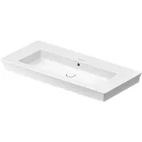 Duravit White Tulip Waschtisch, Breite 1055mm, ohne Hahnloch, mit Überlauf, 1, 2363100060, Farbe: Weiß
