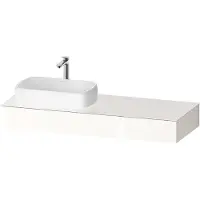 Duravit Collection One Konsole, 1400x550x170mm, mit Ausschnitt links, QA4803022220000, Farbe: Weiß Hochglanz