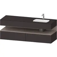 Duravit Einbauwaschtisch-Möbel-Set Qatego 160x50x60cm, Kon-WTU, B, B r, ba m/Gr m