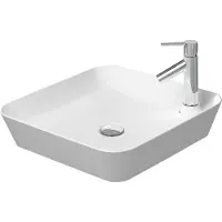 Duravit Aufsatzwaschbecken Cape Cod 46x46cm, m HL, A.insel, o. ÜL, we s-matt
