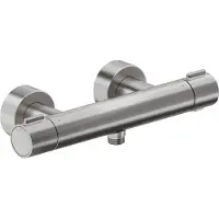 Duravit Brause-Thermostat 1000 AP, Edelstahl gebürstet