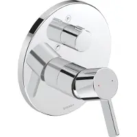 Duravit D-Neo Einhebel-Wannenmischer, Unterputz, 2 Verbraucher, mit Umstellventil, DE5210012010