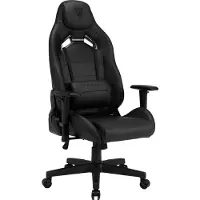 Sense7 Gamingstuhl Vanguard Schwarz - Ergonomischer Bürostuhl Schreibtischstuhl PC Drehstuhl Gamer Chefsessel 150 kg 2D-Armlehnen Wippfunktion