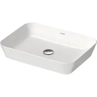Duravit Aufsatzwaschbecken Cape Cod 55x40cm, o. HL, ÜL, HLB, we WonderGliss