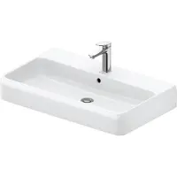 Duravit Waschtisch Qatego 80x47cm, we hgl, m Hahnl., ÜL, Hahnloch