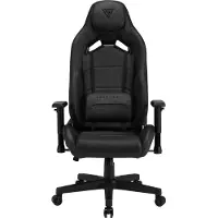 Sense7 Gamingstuhl Vanguard Schwarz - Ergonomischer Bürostuhl Schreibtischstuhl PC Drehstuhl Gamer Chefsessel 150 kg 2D-Armlehnen Wippfunktion