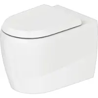 Duravit Collection One Stand-WC, Tiefspüler, Abgang: waagerecht, 390x600x400mm, rimless, 2020092000, Farbe: Weiß mit HygieneGlaze