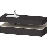 Duravit Einbauwaschtisch-Möbel-Set Qatego 160x50x60cm, Kon-WTU, B, B l, T m/Gr m