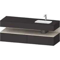 Duravit Einbauwaschtisch-Möbel-Set Qatego 160x50x60cm, Kon-WTU, B, B r, T m/Gr m