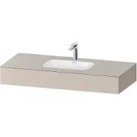 Duravit Einbauwaschtisch-Möbel-Set Qatego 120x55x17cm, T m, m K, 1 Ausschn, m ÜL