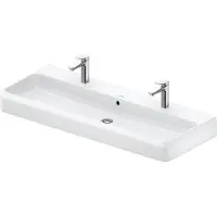 Duravit Qatego Wastafel 120x47x15,5 cm Wit Hoogglans