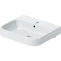 Duravit Möbelwaschtisch Happy D.2 60x50,5cm, we, geschli., m HL, ÜL, HLB