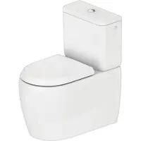 Duravit Qatego Stand-WC, für Kombination, Tiefspüler, Abgang variabel, 390x660x400mm, rimless