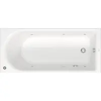 Duravit Rechteck-Whirlwanne D-Neo 170x75cm, EB-Version, 1 RS, weiß