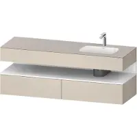 Duravit Einbauwaschtisch-Möbel-Set Qatego 160x50x60cm, Kon-WTU, B, B r, w m/ta m