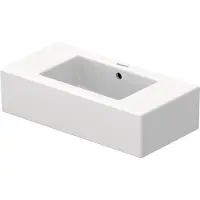 Duravit Möbel-Handwaschbecken Vero 50x25cm, m ÜL, HLB, 2 HL vorgest., weiß